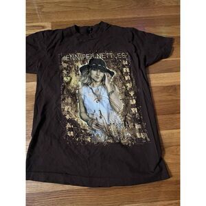 Jennifer Nettles Portrait Shirt Brown Size Medium Mens‎ Tultex Country Music